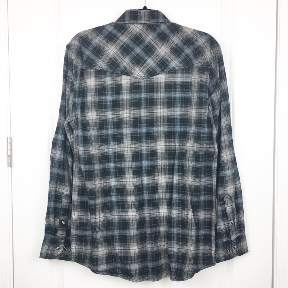 NWT Outdoor Life Western Pearl Snap Plaid - Picture 5 of 8